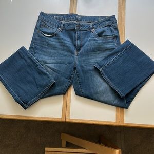 A.n.a bootcut dark jeans- great condition